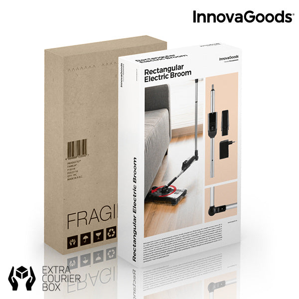 Scopa Elettrica Rettangolare InnovaGoods 7,2 V 700 mAh Nero Grigio