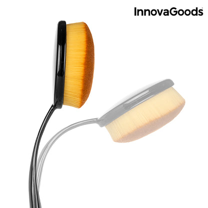 Set di pennelli per trucco ovali InnovaGoods (11 pezzi)