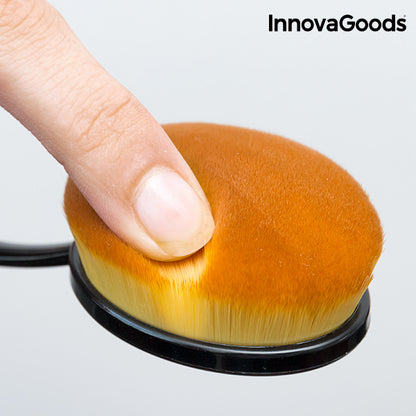 Set di pennelli per trucco ovali InnovaGoods (11 pezzi)