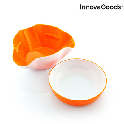 Ciotola Snack 2 in 1 InnovaGoods (2 Pezzi)