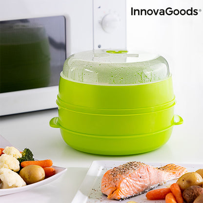 Vaporiera doppia per microonde Fresh InnovaGoods
