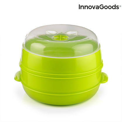 Vaporiera doppia per microonde Fresh InnovaGoods