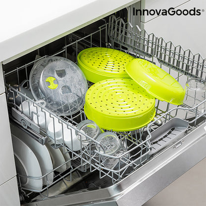 Vaporiera doppia per microonde Fresh InnovaGoods