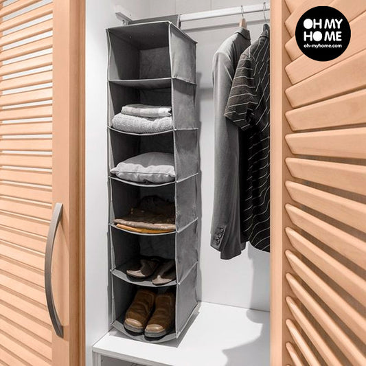 Organizer per abiti appesi (6 scomparti)