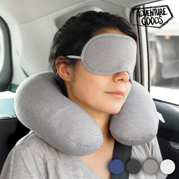 Adventure Goods Travel Neck Cushion and Eye Mask