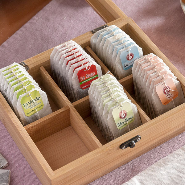 TakeTokio Scatola porta tè in bambù