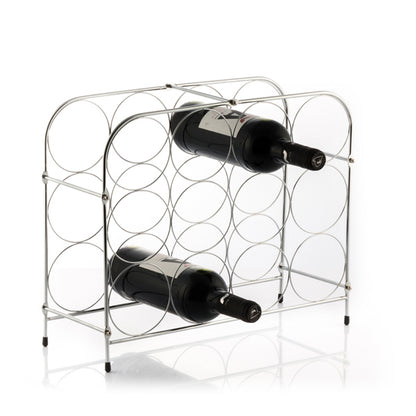 Honeycomb Metallic Bottle Rack (12 Bottles)