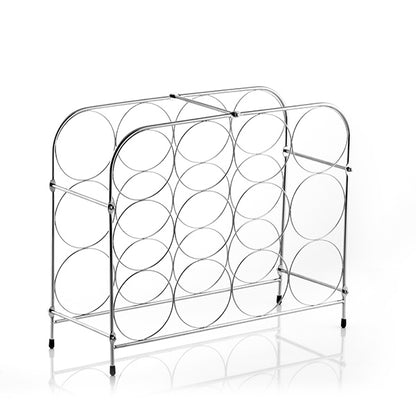 Honeycomb Metallic Bottle Rack (12 Bottles)