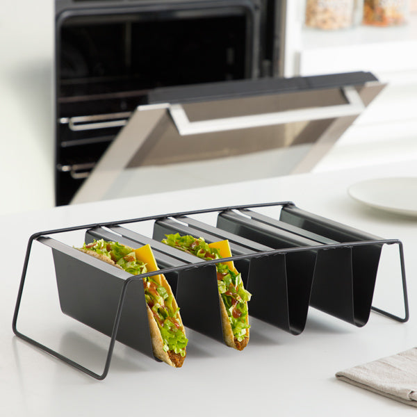 Supporto per cucinare e servire tacos messicani