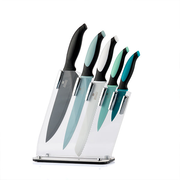 Set ceppo portacoltelli colorato Invisible Style (6 pezzi)