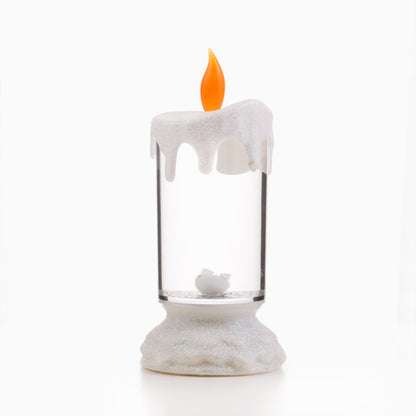 Candela LED Multicolor Homania con Liquido in movimento e Glitter
