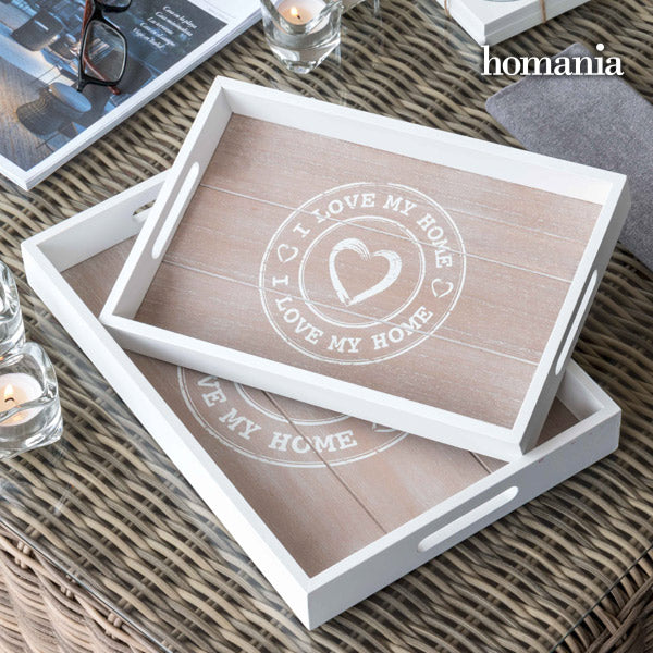 Vassoi I Love My Home di Homania (confezione da 2)