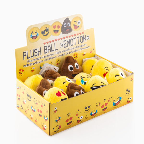 Palla di peluche con emoticon