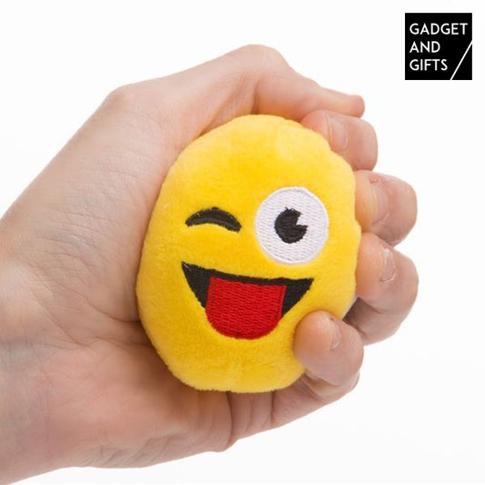 Palla di peluche con emoticon