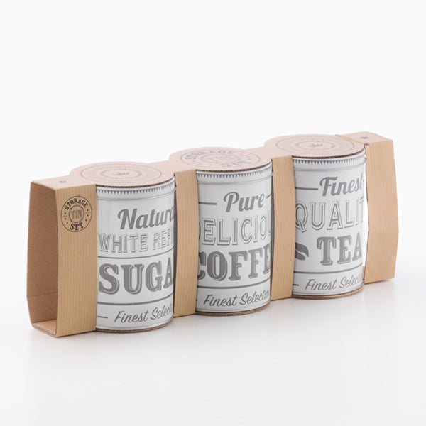 Contenitori da cucina in metallo Wagon Trend (confezione da 3)
