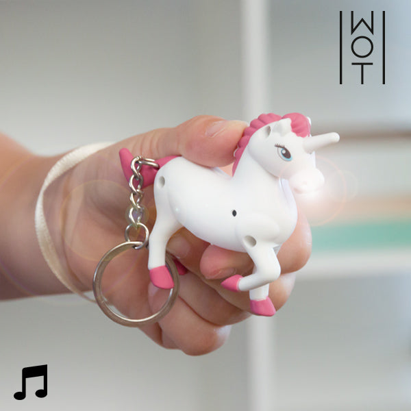 Wagon Trend Unicorn Keychain with LED and Sound