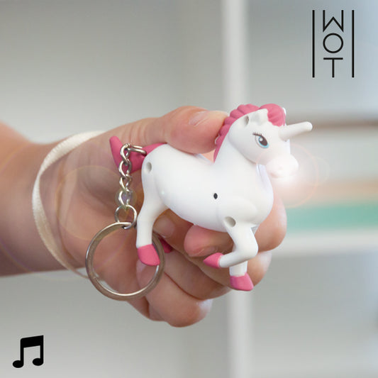 Wagon Trend Unicorn Keychain with LED and Sound