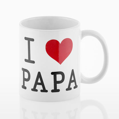 Tazza con oggetti romantici I Love Papa