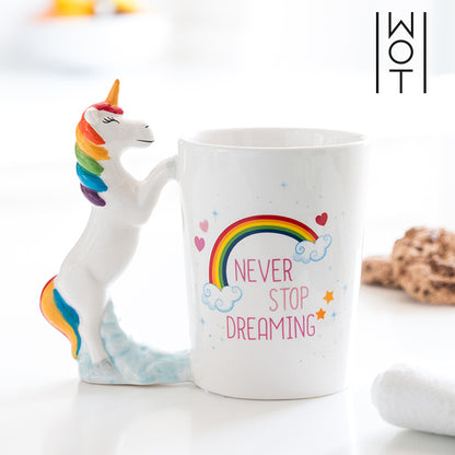 Tazza con unicorno Wagon Trend Never Stop Dreaming