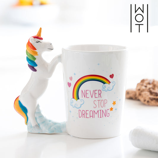 Wagon Trend Never Stop Dreaming Unicorn Mug