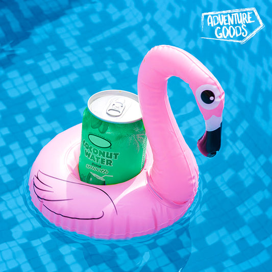 Porta lattine gonfiabile fenicottero Adventure Goods