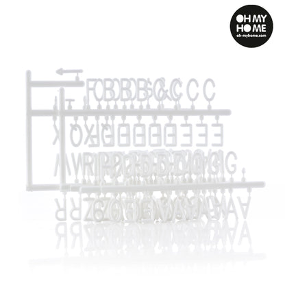 Cornice con lettere e numeri del cuore di Oh My Home