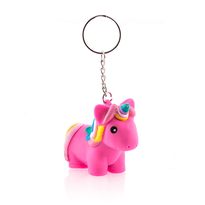 Junior Knows Squeeze Unicorn Key Ring
