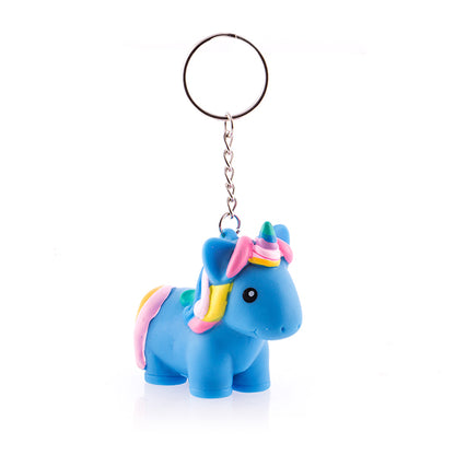 Junior Knows Squeeze Unicorn Key Ring