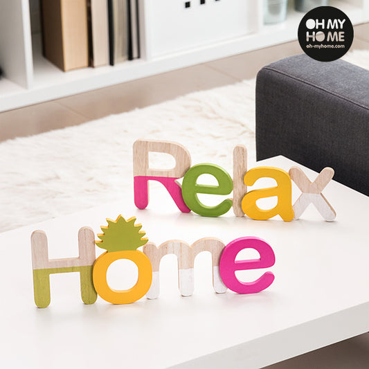 Oh My Home Wooden Sign (Pack of 2)