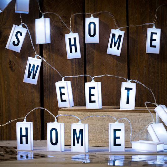Ghirlanda LED con lettere e numeri