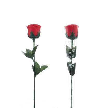 Rosa Rossa con LED Multicolori