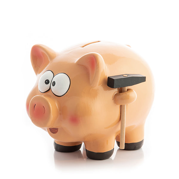 Giant Piggy Bank with Hammer