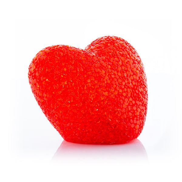 Cuore LED multicolore glitterato