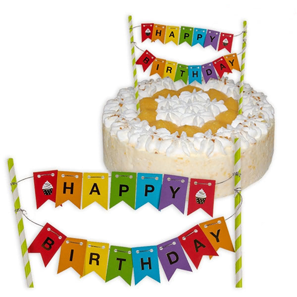 Decorazione torta di buon compleanno