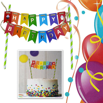 Decorazione torta di buon compleanno