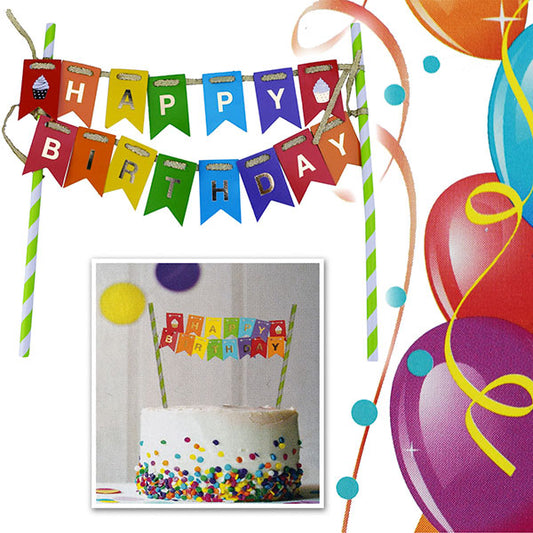 Decorazione torta di buon compleanno