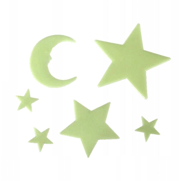 Universo Luna e Stelle Fluorescenti (15 Pezzi)