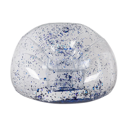 Poltrona Gonfiabile con Glitter Blu