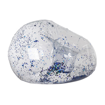 Poltrona Gonfiabile con Glitter Blu