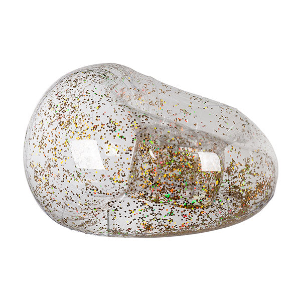 Poltrona Gonfiabile con Glitter Dorati
