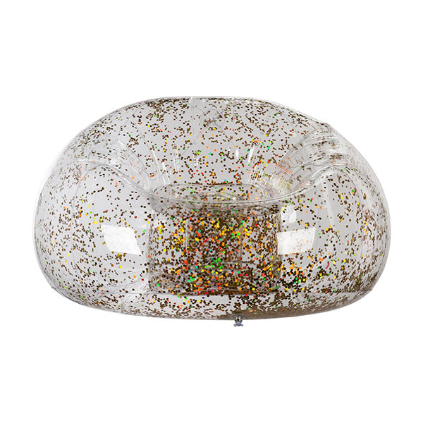 Poltrona Gonfiabile con Glitter Dorati