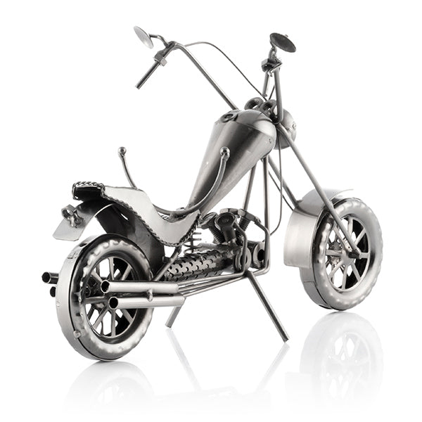 Portabottiglie metallico per moto Chopper