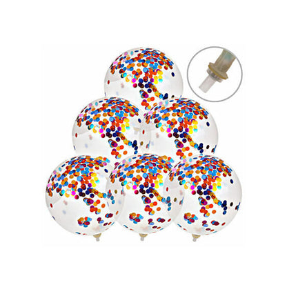 Palloncini Coriandoli per Feste (Confezione da 6)