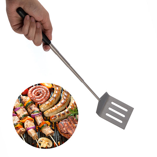 Mini Extendable Barbecue Spatula and Pan