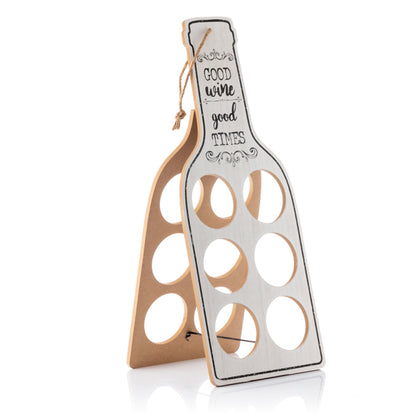 Buon vino portabottiglie in legno pieghevole