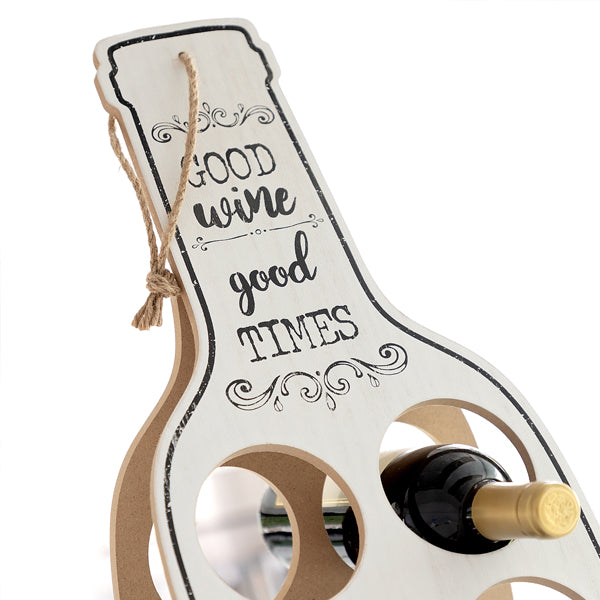 Buon vino portabottiglie in legno pieghevole