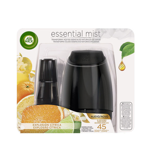Diffusore automatico e ricarica per deodorante per ambienti Air Wick Essential Mist (Citrus Burst).