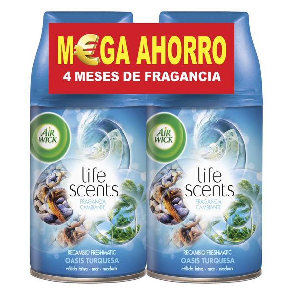 Air Wick Life Scents FreshMatic Duplo Turquoise Oasis ricarica 2 x 250 ml