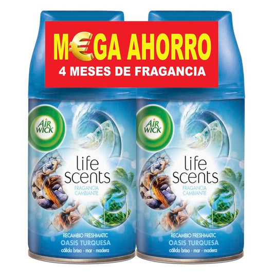 Air Wick Life Scents FreshMatic Duplo Turquoise Oasis Refill 2 x 250 ml