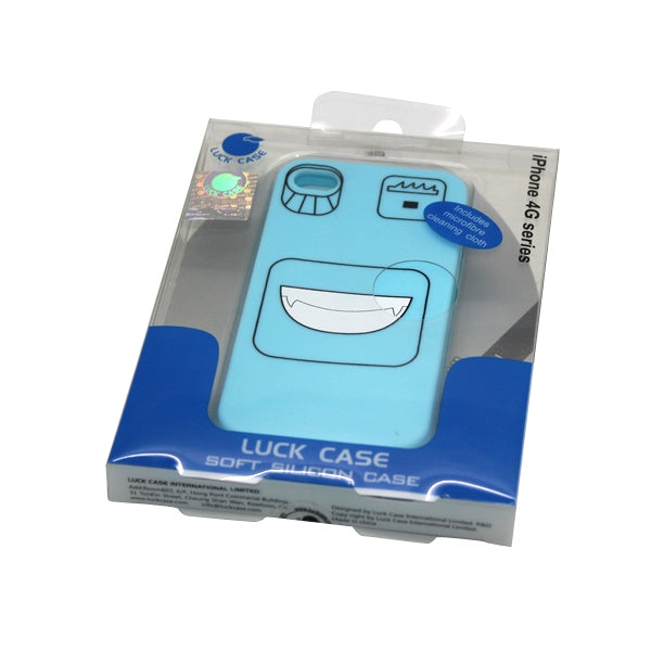 Custodia in silicone con facce per iPhone